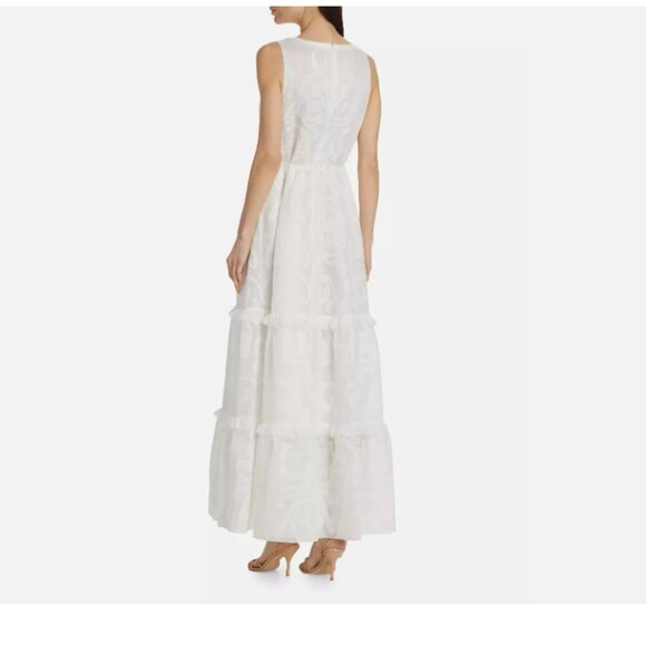 Marchesa Rosa Calla Embroidered Tiered Maxi Dress - Picture 8 of 16